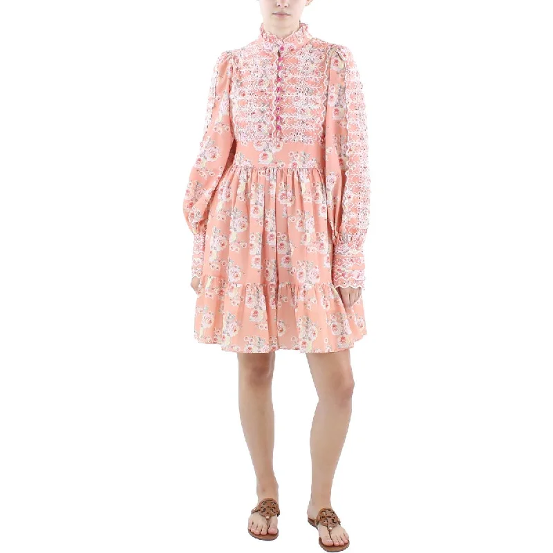 Woman Clothing Beulah Womens Cotton Short Fit & Flare Dress