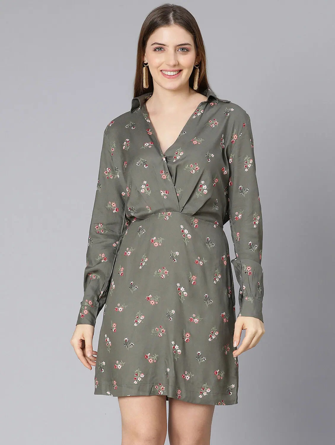 Hot Trends Fondness Of Flowers Elasticated Women Dress