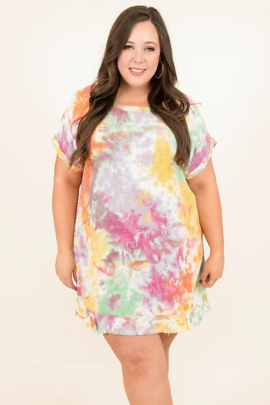 Women's Clothes For Work Unlocked Memories Dress, Yellow-Mint