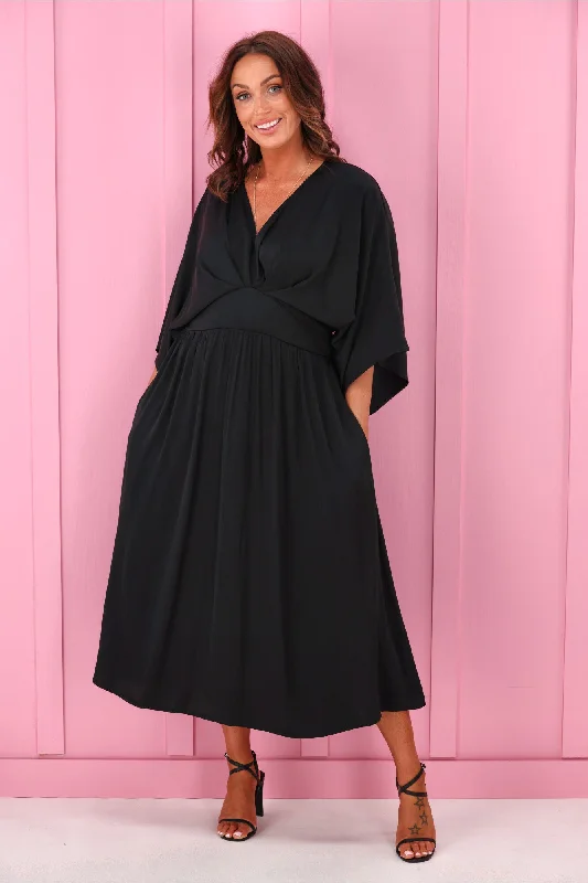 Affordable Online Boutique Jane James Florian Batwing Dress Black