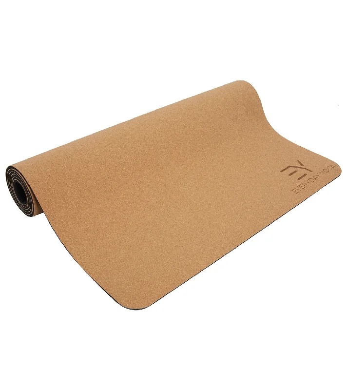 Ground Yourself With Discounted Yoga Mats Everyday Yoga Cork Yoga Mat 72 x 26 Inch 5mm Natural Cork with Rubber