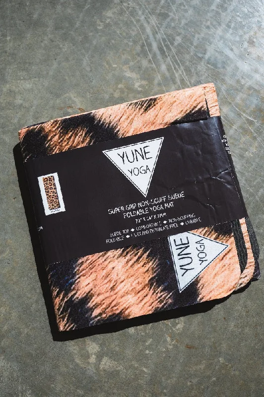 Essential Yoga Accessories Now At Special Discounts Foldable Suede Yoga Mat Leopard Yune Yoga Travel Mat