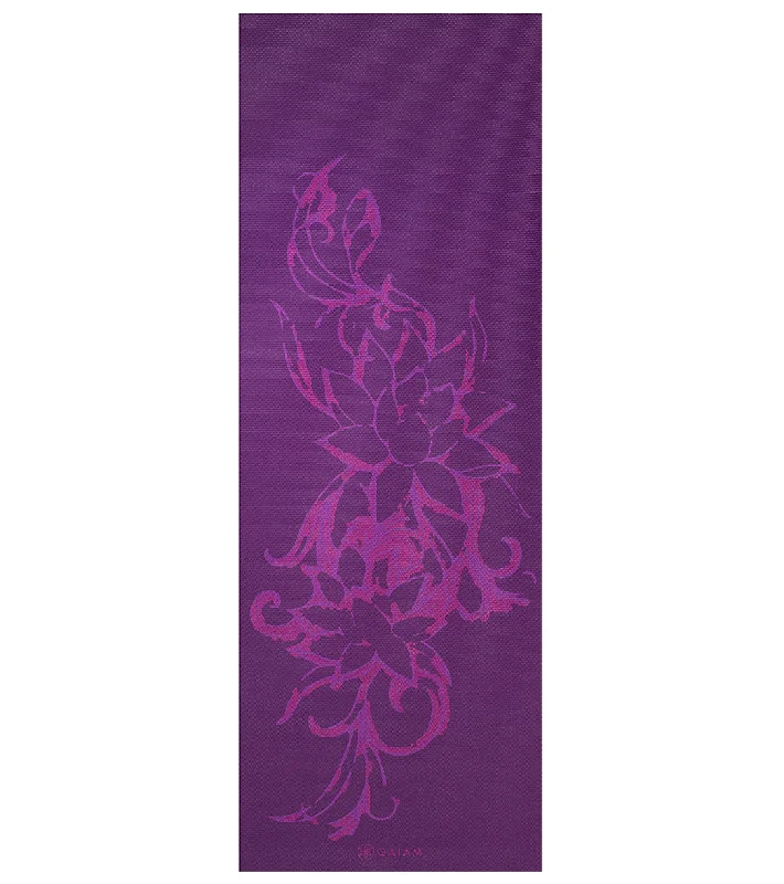 Limited-Time Yoga Gear Sale Gaiam 6mm Premium Reversible Yoga Mat Royal Bouquet