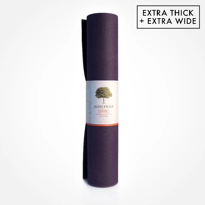 Affordable Comfort With Our Yoga Gear Discounts XW Fusion Yoga Mat - Extra Wide and Thick for Grip - JadeYoga