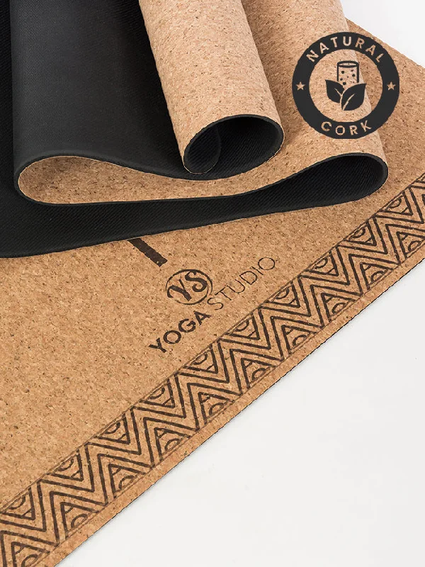 Stretch, Strengthen, And Save Today Yoga Studio Alignment Cork Yoga Mat 4mm