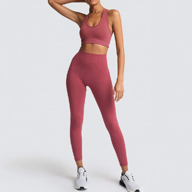 Stretch, Move, And Save On Yoga Clothing High-Waisted Leggings with Matching Bra