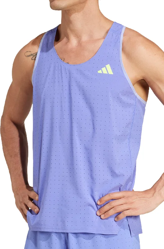 Trendy Yoga Outfits At Budget-Friendly Prices adidas Adizero Mens Running Vest - Blue