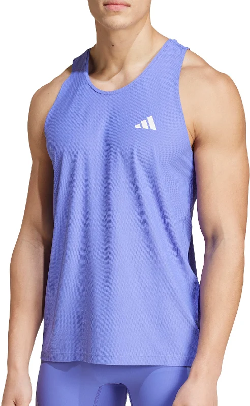 Look Good, Feel Good, And Save Big adidas Own The Run Mens Running Vest - Blue