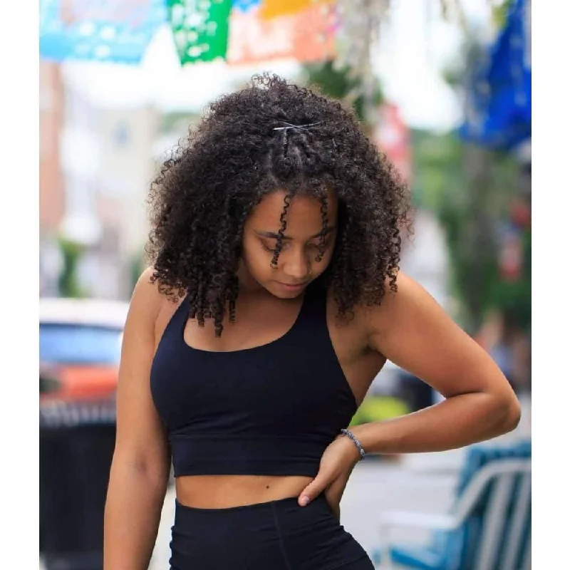 Your Practice Deserves The Best—At Better Prices Amplify Sports Bra - Obsidian Black