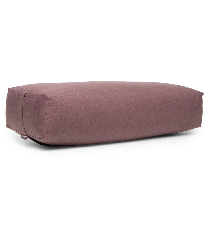 Your Perfect Yoga Essentials Now On Sale B, Halfmoon Linen Rectangular Bolster Fig