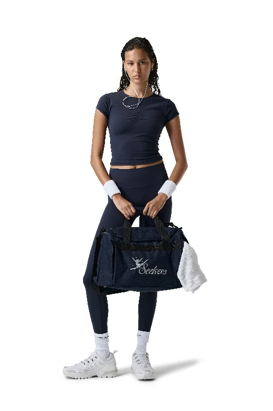 Affordable Yoga Fashion For Every Pose Barre Baby Sports Tee in Blueberry