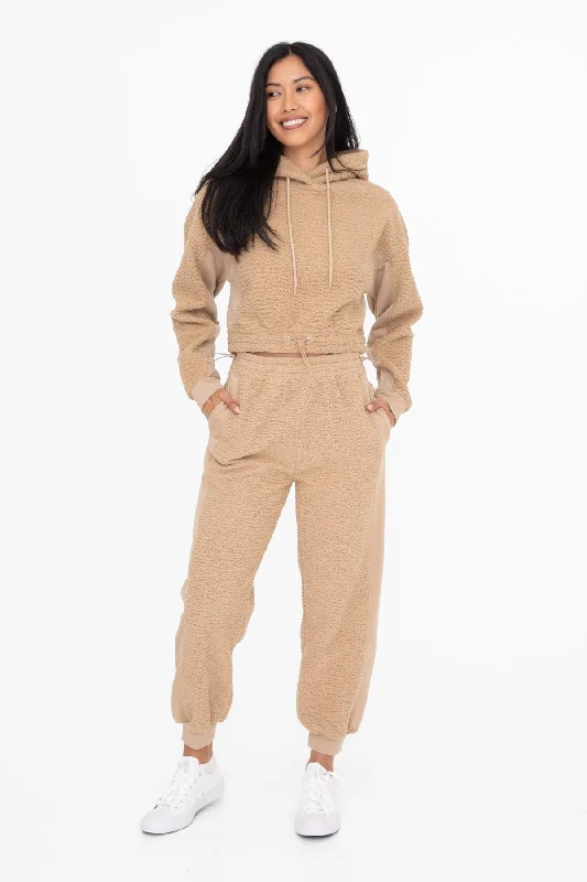 Find Your Perfect Fit With Discounted Yoga Outfits Bear Hug Sherpa Joggers
