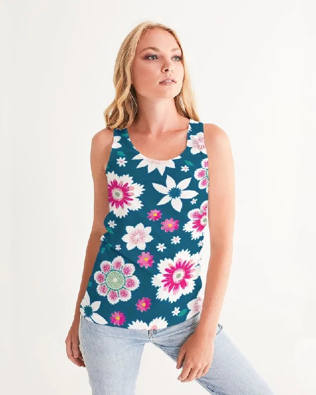 Stretch, Move, And Save On Yoga Clothing Beautiful floral pattern Women's All-Over Print Tank