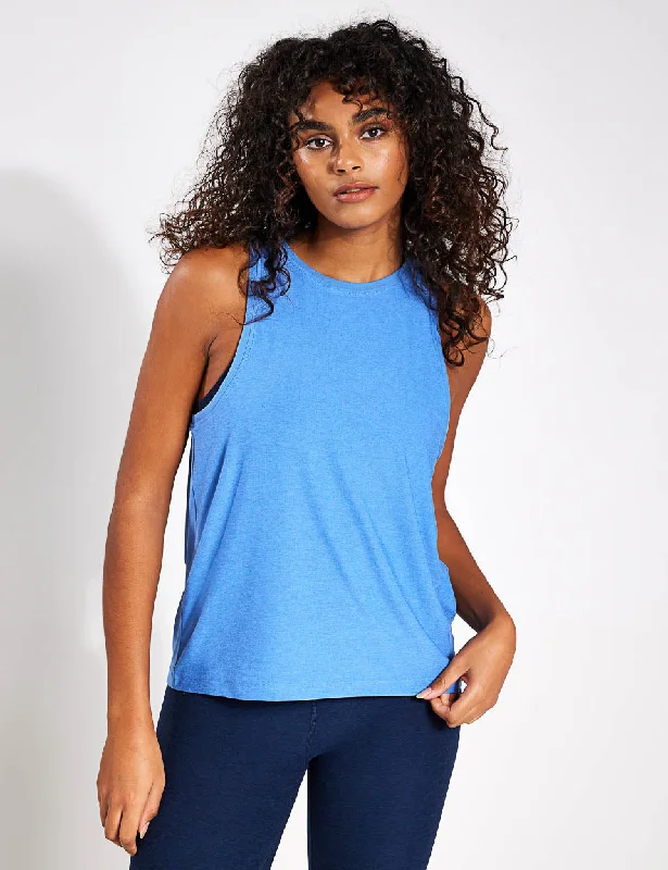 Sweat In Style With Yoga Clothing Discounts Featherweight Rebalance Tank - Sky Blue Heather