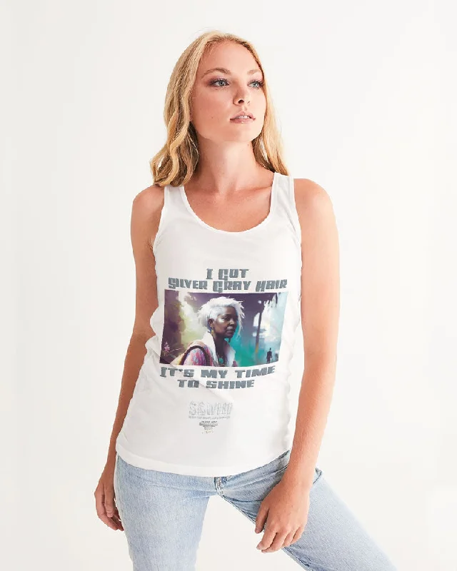 Breathe, Stretch, And Save On Yoga Apparel Black sister time to shine Women's All-Over Print Tank