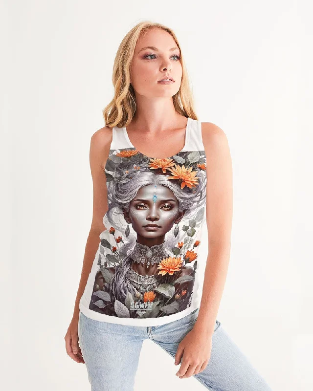 Stretch Your Limits, Not Your Wallet Blossom Indian Grey sister Women's All-Over Print Tank