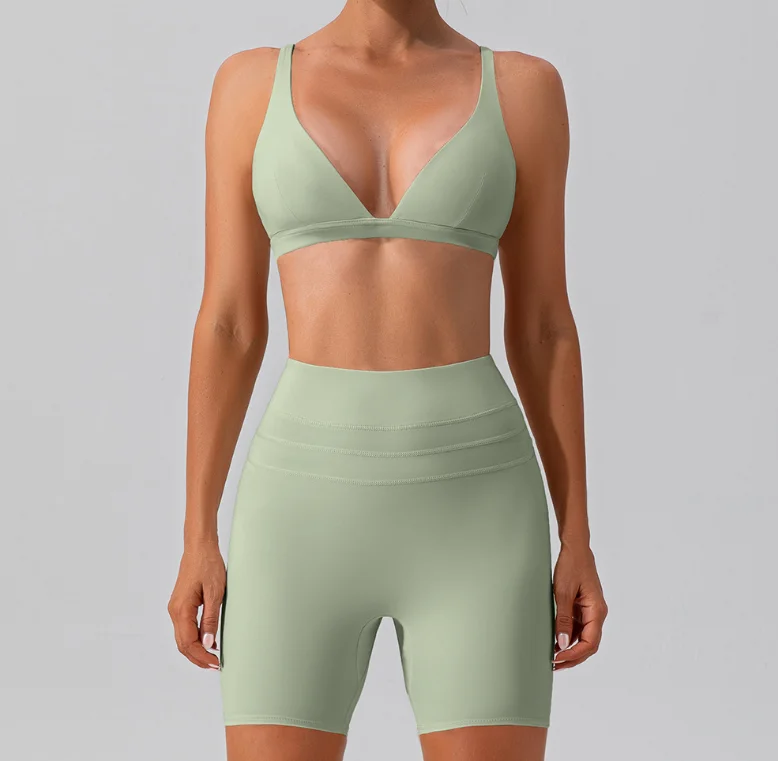 Unbeatable Deals On Breathable Yoga Apparel Stretch naked hip lift belly compression fitness yoga set5colors