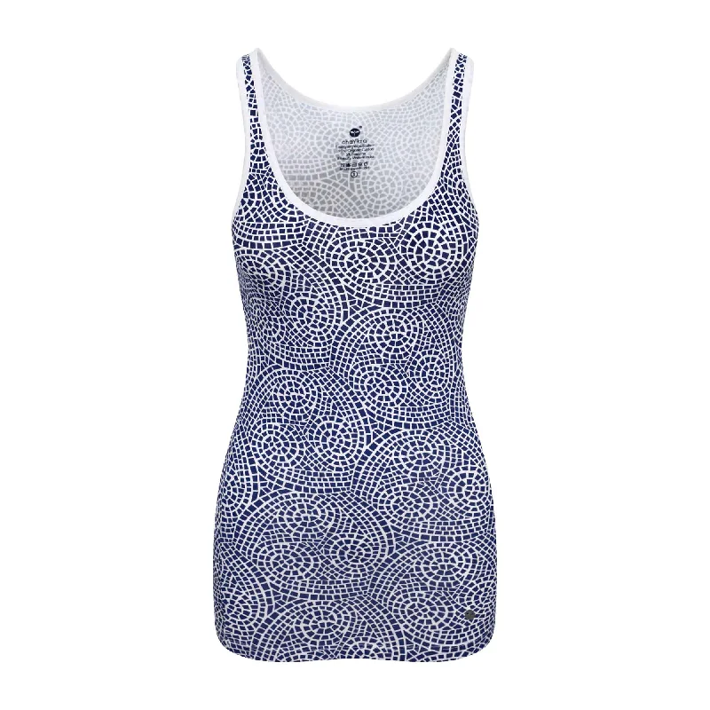 Performance Meets Savings In Our Yoga Wear Sale Chakra Energy Tank Blue