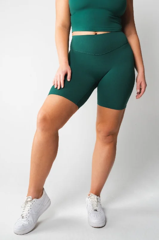Stretch, Move, And Save On Yoga Clothing Cloud II™ Biker Short - Evergreen