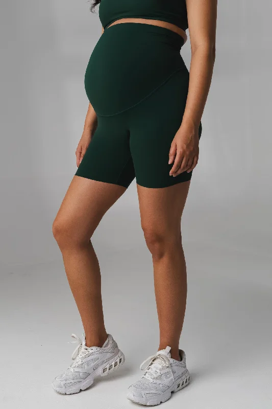 Unbeatable Deals On Breathable Yoga Apparel Cloud II™ Maternity Volley Short - Forest