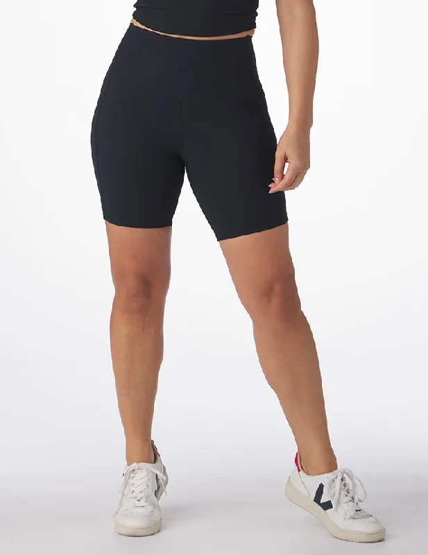 Elevate Your Practice With Affordable Yoga Wear Directional Short: Black