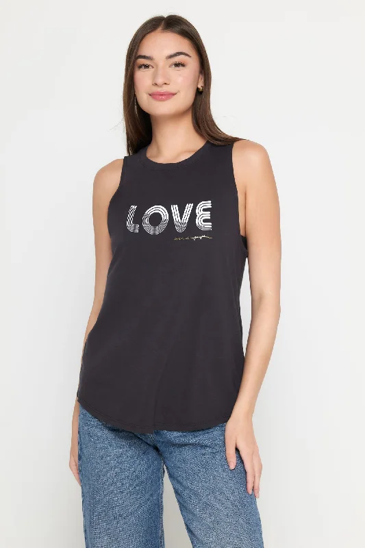 Limited-Time Sale On Stylish Yoga Apparel Love Lines Jade Muscle Tank