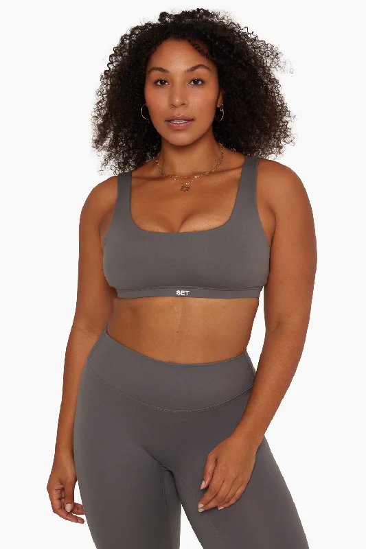 Shop High-Quality Yoga Apparel At Exclusive Discounts FORMCLOUD® U BRA - GRAPHITE