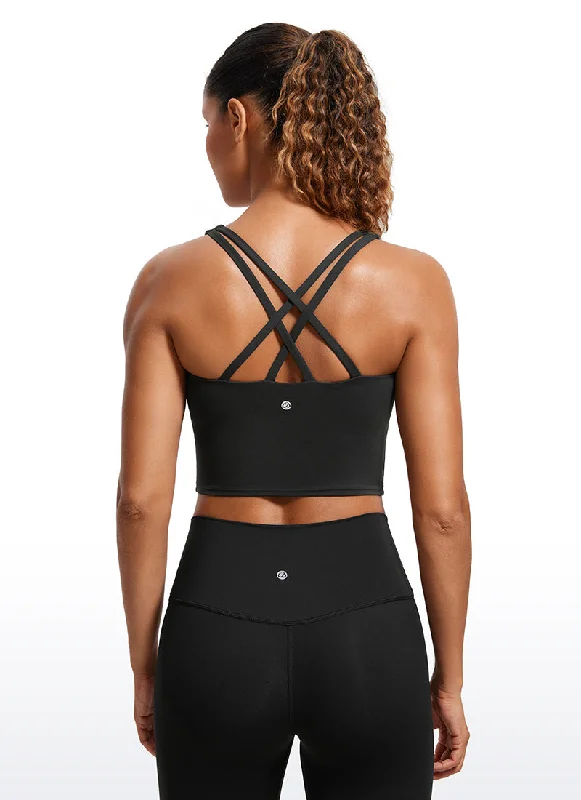 Flow In Comfort With Stylish Discounts Butterluxe Criss Cross Back Built-in Bra Tanks