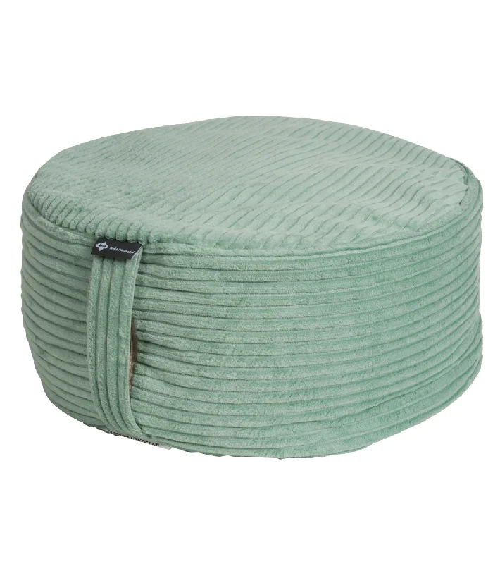 Limited-Time Yoga Gear Sale Halfmoon Corduroy Mod Meditation Cushion Eucalyptus