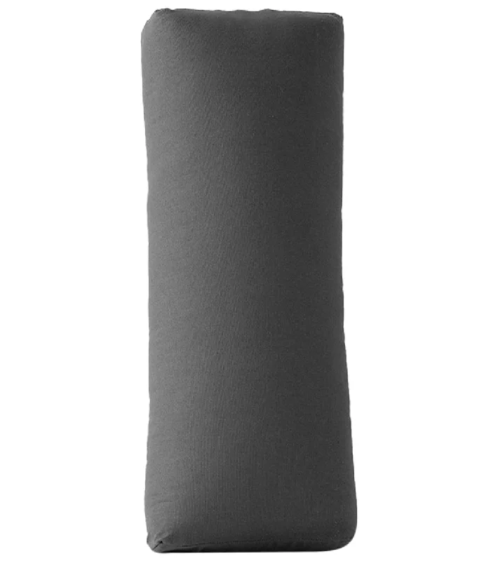 Breathe Easy With Yoga Gear On Sale Halfmoon Essential Cotton Restorative Bolster Charcoal