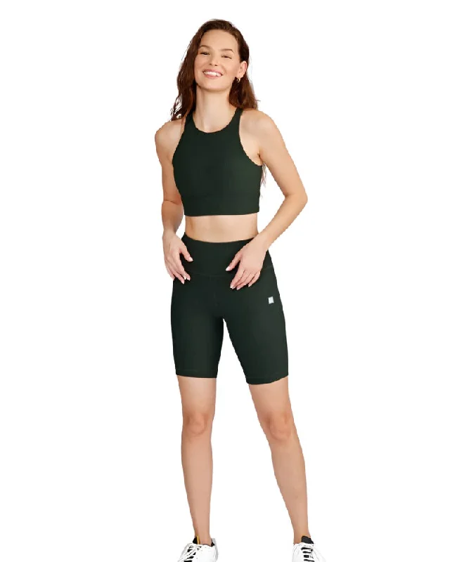 Your Practice Deserves The Best—At Better Prices Harper Biker Shorts 8" -  Hunter Green