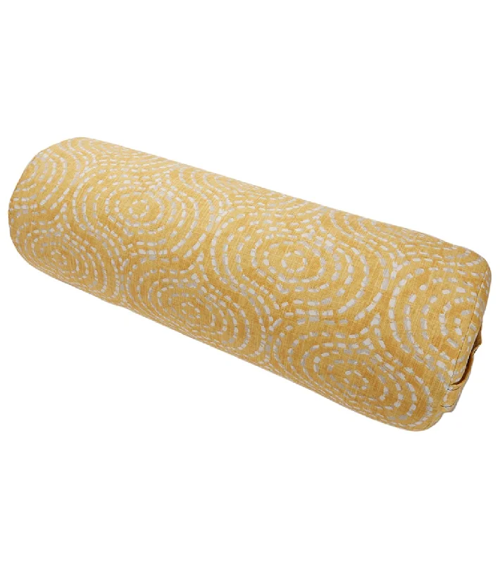 Style And Support For Every Pose At Special Discounts Hugger Mugger Round Printed Yoga Bolster Golden Goddess