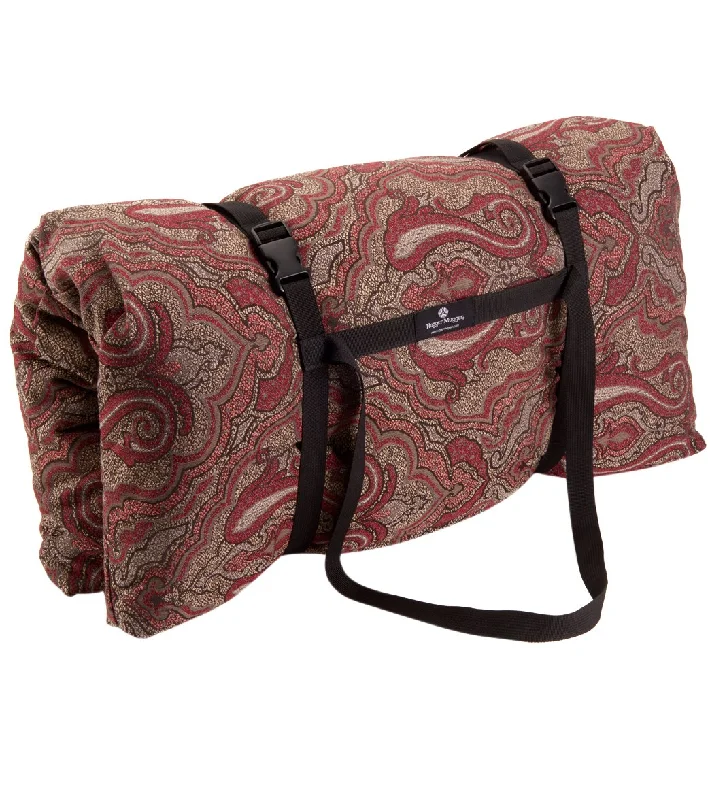 Ground Yourself With Discounted Yoga Mats Hugger Mugger Zabuton Printed Yoga Mediation Cushion Vintage Currant