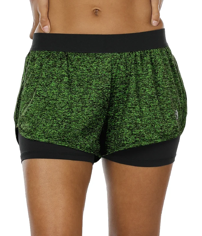 From Warm-Ups To Cooldowns, Shop And Save SP9 icyzone Running Yoga Shorts For Women - Activewear Workout Exercise Athletic Jogging Shorts 2-In-1