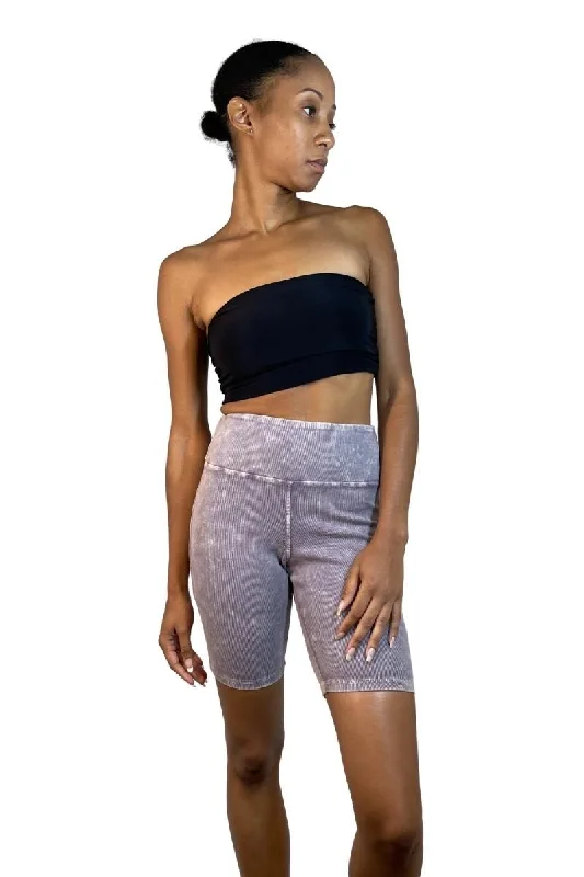 Look And Feel Your Best With Discounted Yoga Clothing TLA and FP Movement Just Me Ribbed Biker Short