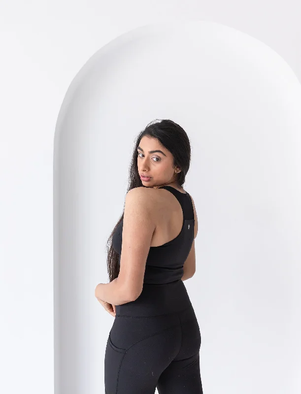 The Best Yoga Wear At The Best Prices LADIES  MESH BACK CROP TANK