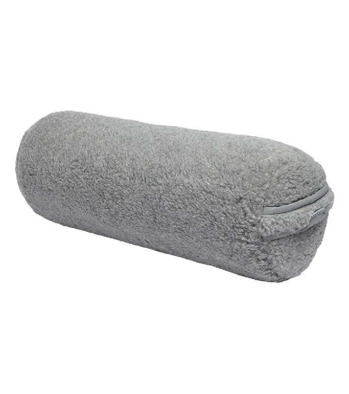 Feel Good, Look Great, Spend Less On Yoga Gear Manduka Enlight Round Yoga Bolster Wool Grey