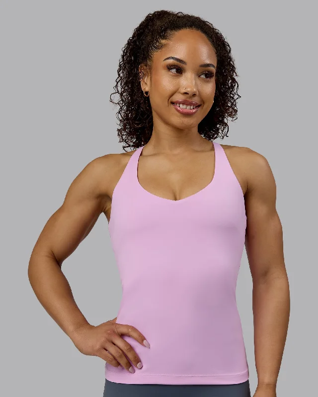 Unmissable Deals On Flexible Yoga Apparel Movement Longline Active Tank - Pastel Orchid