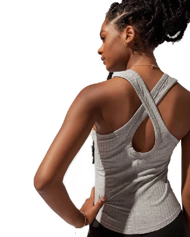 Trendy Yoga Outfits At Budget-Friendly Prices Not Your Typical Tank - Heather Grey