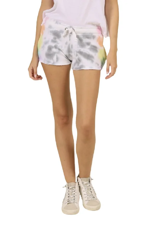 Performance Yoga Wear Now At Exclusive Discounts Ocean Drive/Vintage Havana Firework Tie Dye Burnout Shorts OD9315