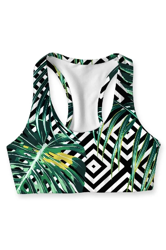 Limited-Time Savings On Yoga Leggings And Tops Palm Beach Stella Colorful Seamless Racerback Sport Yoga Bra - Women