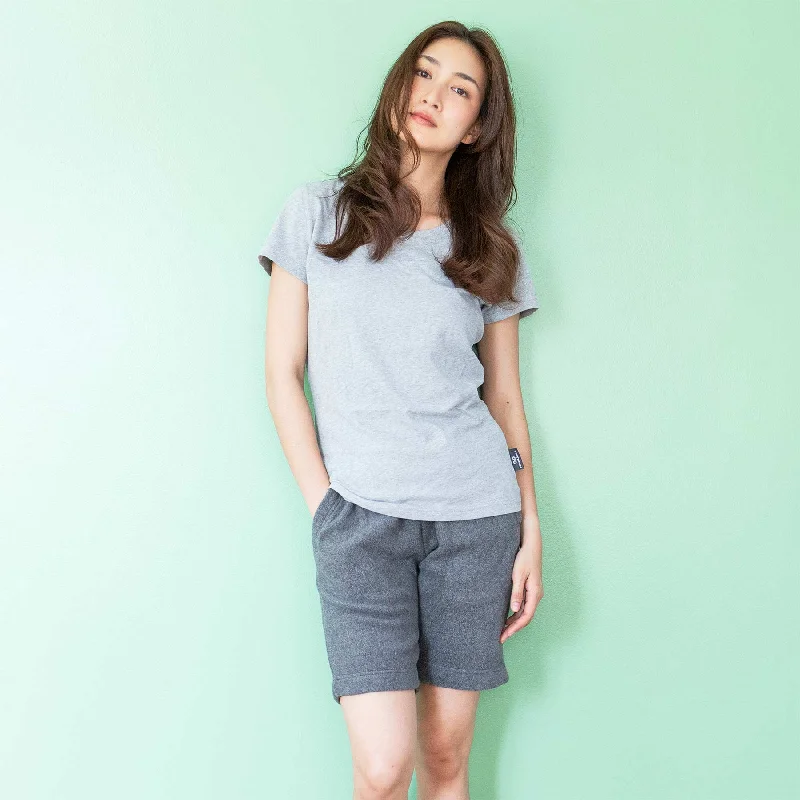 Move With Confidence In Discounted Yoga Outfits PARKER Women's 100% Organic Prima Cotton Luxury Tee (Latex-free) (OC Thread Option, 100% Biodegradation)