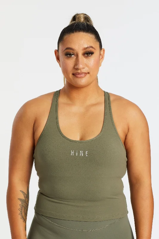 Lightweight, Breathable Yoga Wear At Special Prices PERFORMANCE RACERBACK CROP SINGLET SAGE