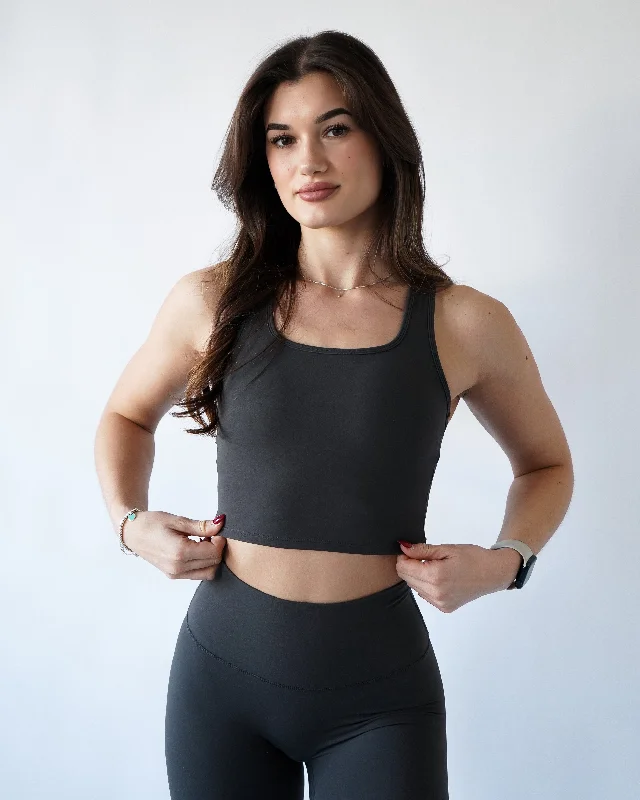 Your Yoga Essentials, Now At Lower Prices Performance Racerback Top - Iron