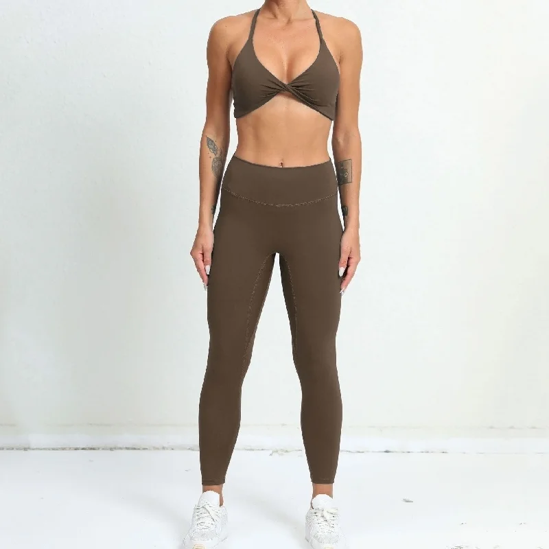 Flexibility Meets Affordability In Our Yoga Wear Sale Quick dry tight back yoga suit two-piece set 9colors