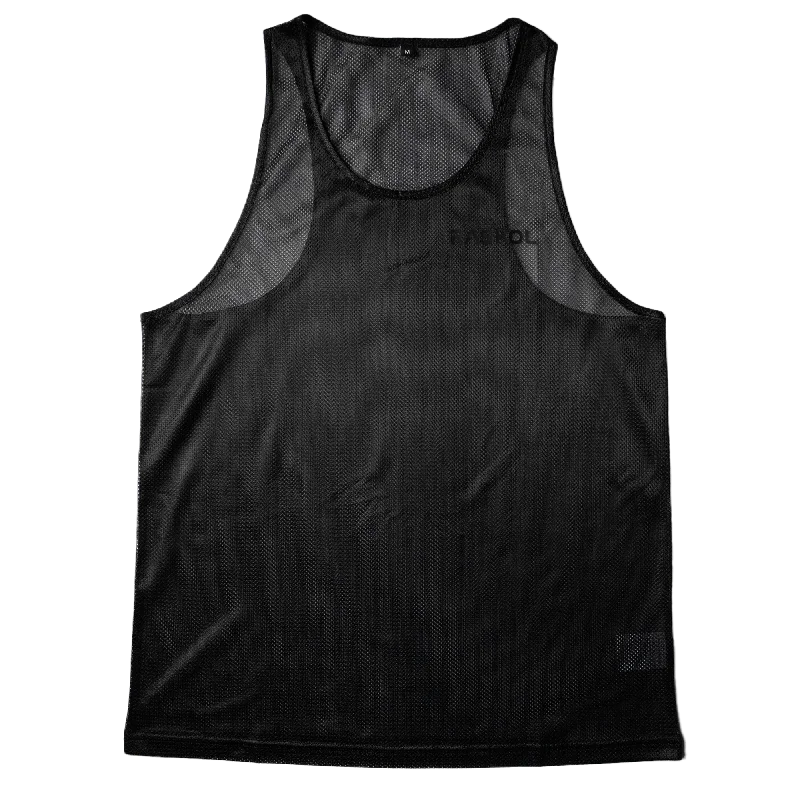 Affordable Activewear Designed For Movement RASKOL Black MESH Tank Top (LIMITED EDITION)