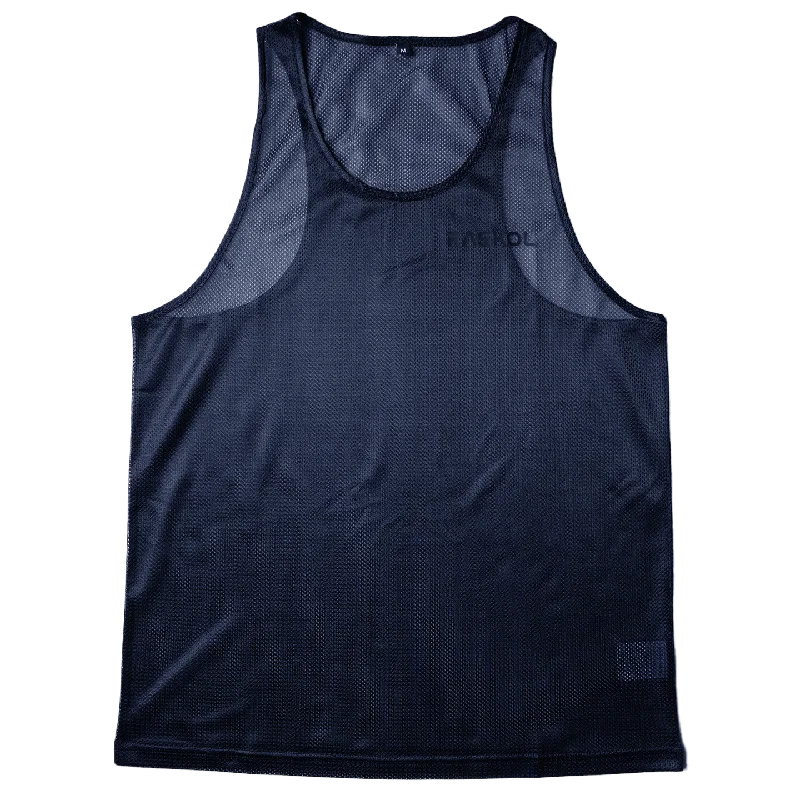 The Best Styles At The Best Prices RASKOL Navy Blue MESH Tank Top (LIMITED EDITION)
