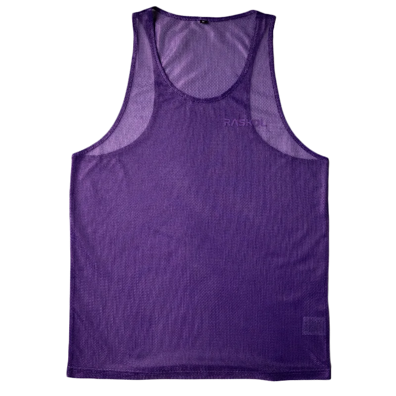 Find Balance In Stylish And Affordable Yoga Wear RASKOL Purple MESH Tank Top (LIMITED EDITION)