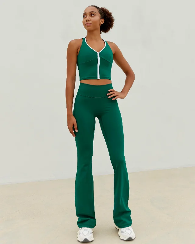 Fashionable Yoga Apparel Now On Sale Reflection Active Tank - Malachite-White