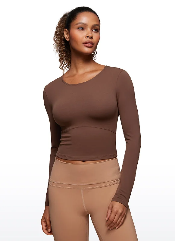 Ultimate Comfort And Style Now At Lower Prices Butterluxe Cropped Front Seam Long Sleeve
